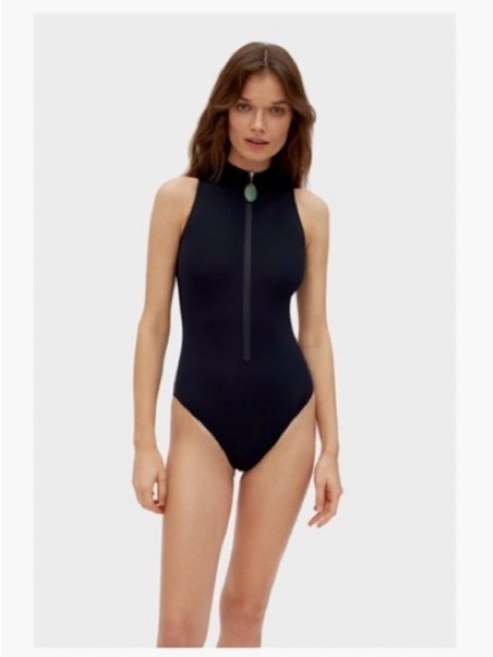 Sleeper Flipper Swimsuit with Malachite Detail Blue One Piece Size Small